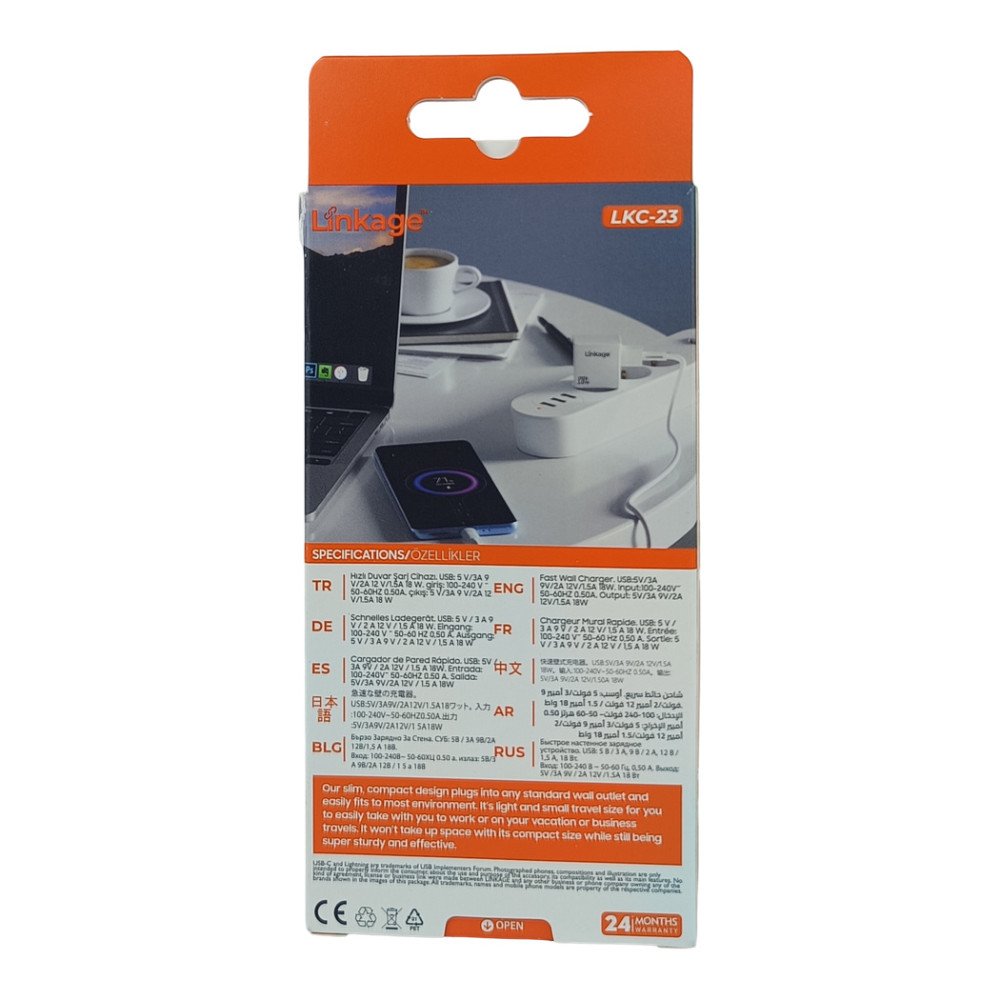 Linkage LKC-23 18 W 3 A USB Şarj Adaptörü