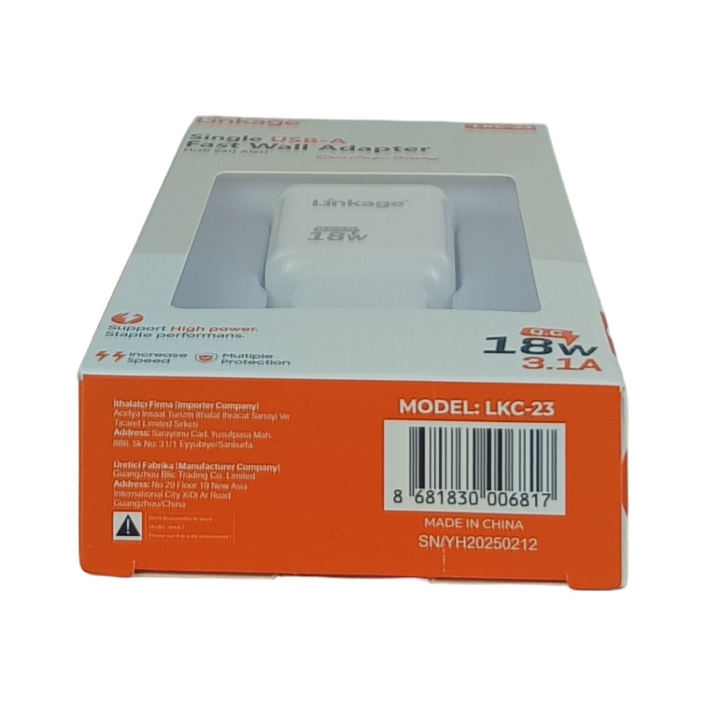 Linkage LKC-23 18 W 3 A USB Şarj Adaptörü