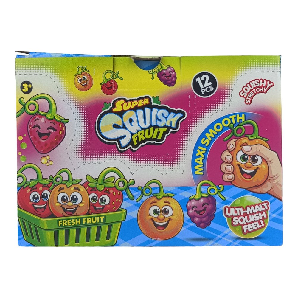 Super Squish 5967 İkili Meyveli Beyin Stres Oyuncağı 12'li