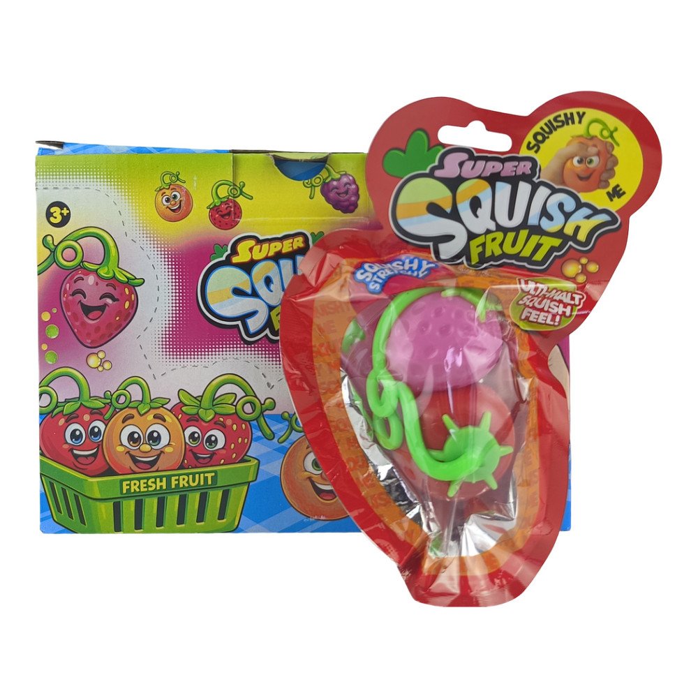 Super Squish 5967 İkili Meyveli Beyin Stres Oyuncağı 12'li