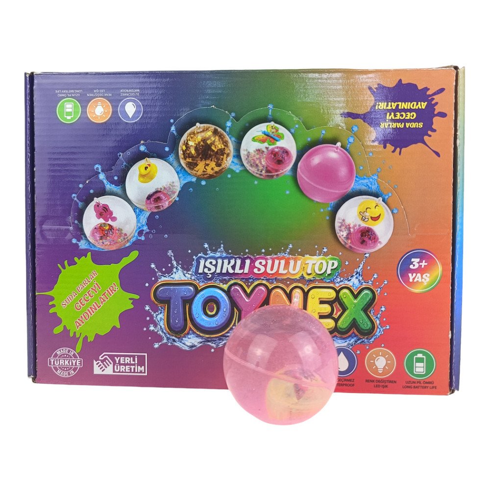 Toynex Işıklı Sulu Stres Topu 12'li