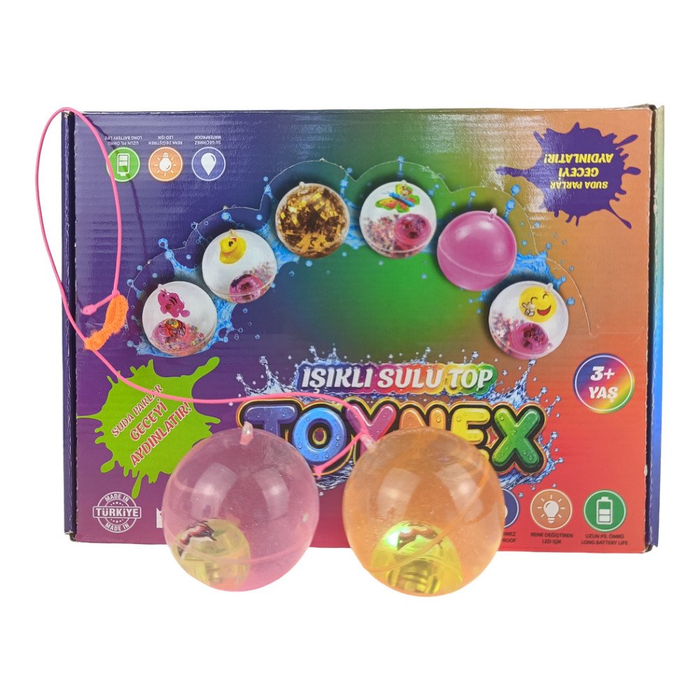Toynex Işıklı Sulu Stres Topu 12'li