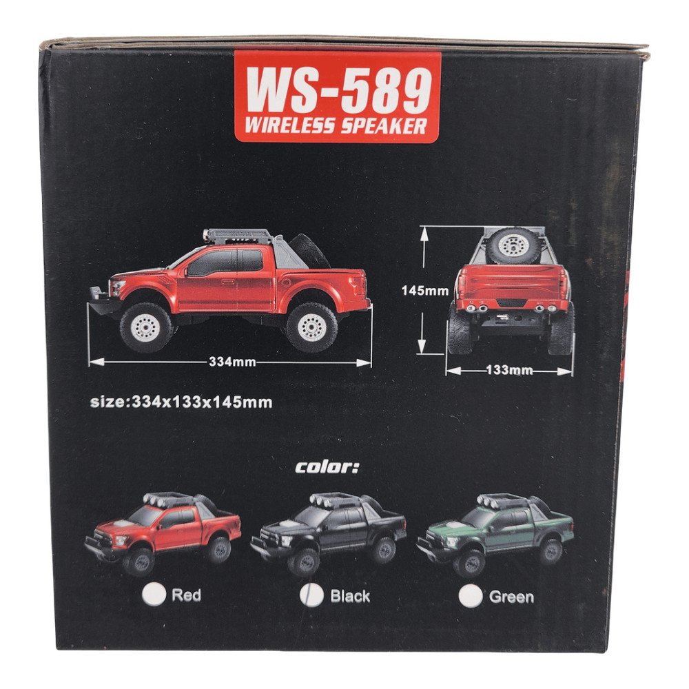 Wster Araba Figürlü Kablosuz Hoparlör 7W WS-589