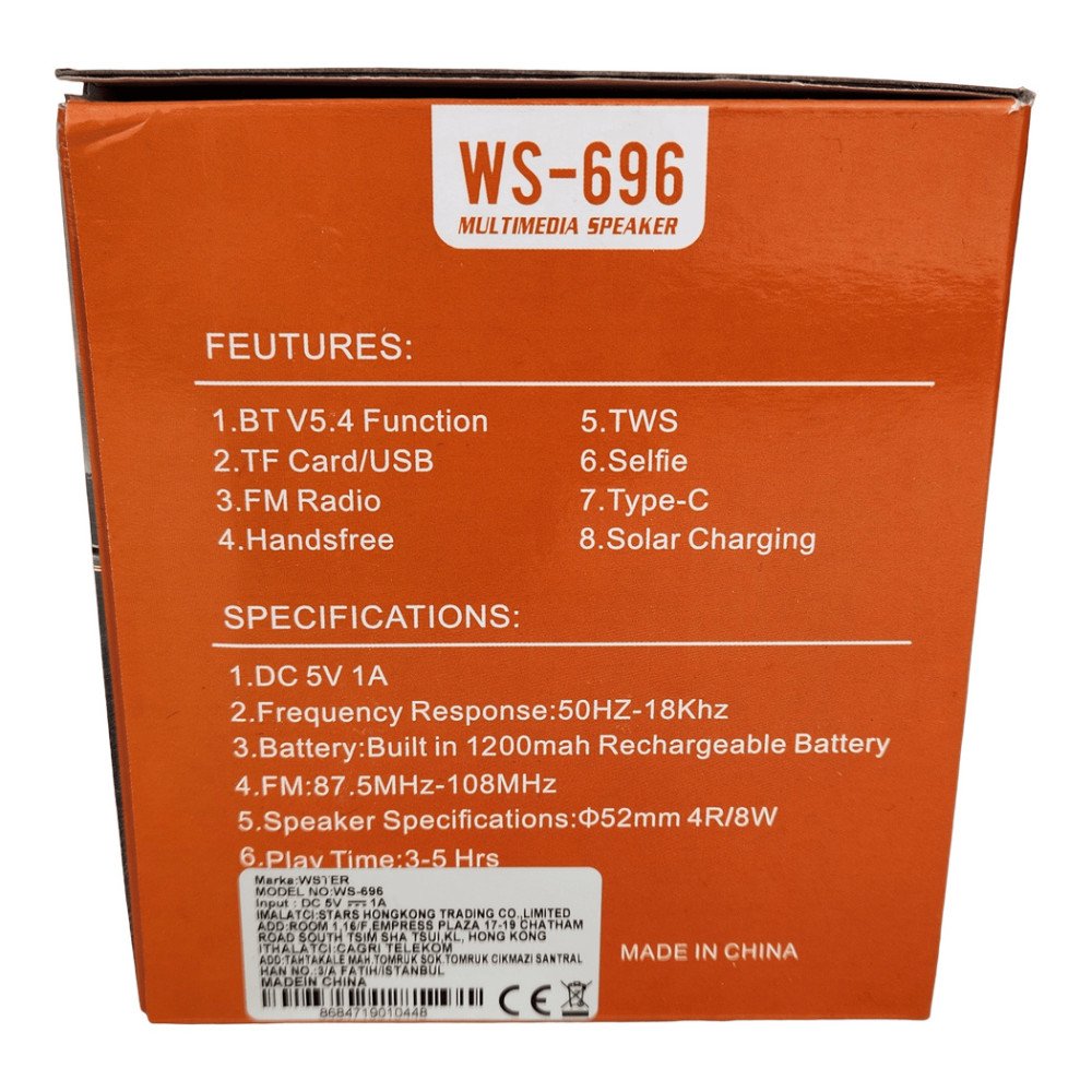 Wster Araba Figürlü Kablosuz Hoparlör 8W WS-696