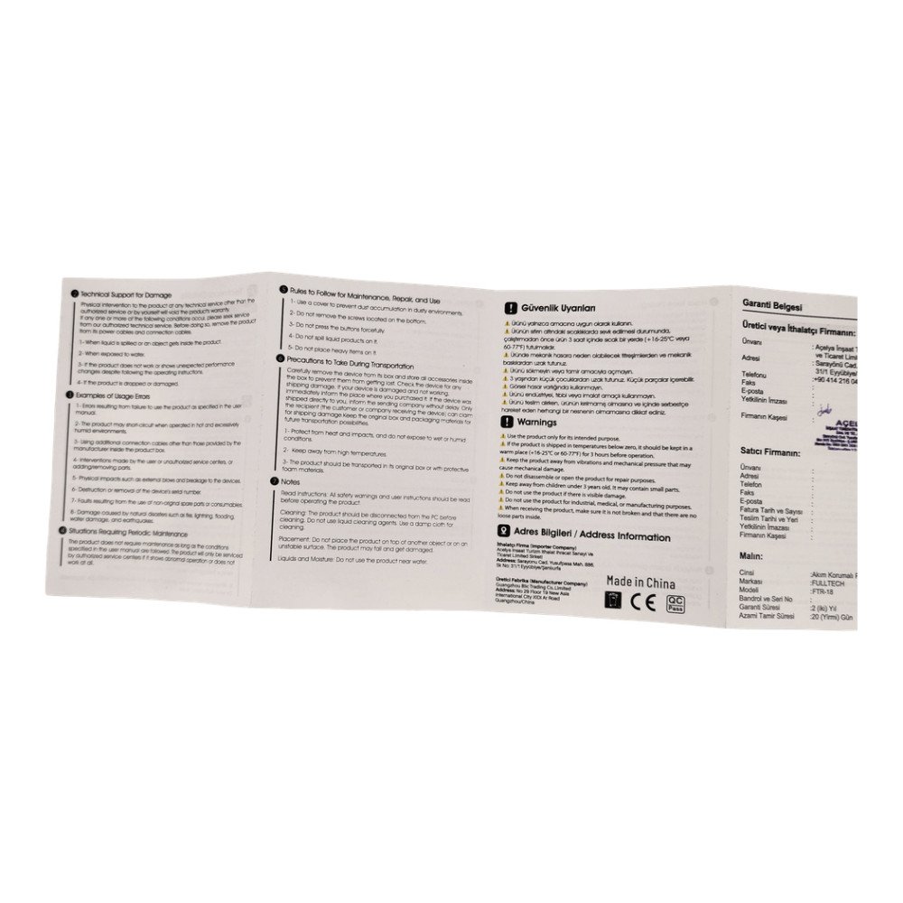 FTR-18 Duvar Prizi Akım Korumalı Düğmeli