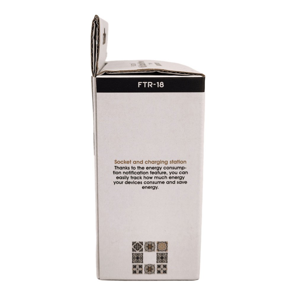 FTR-18 Duvar Prizi Akım Korumalı Düğmeli