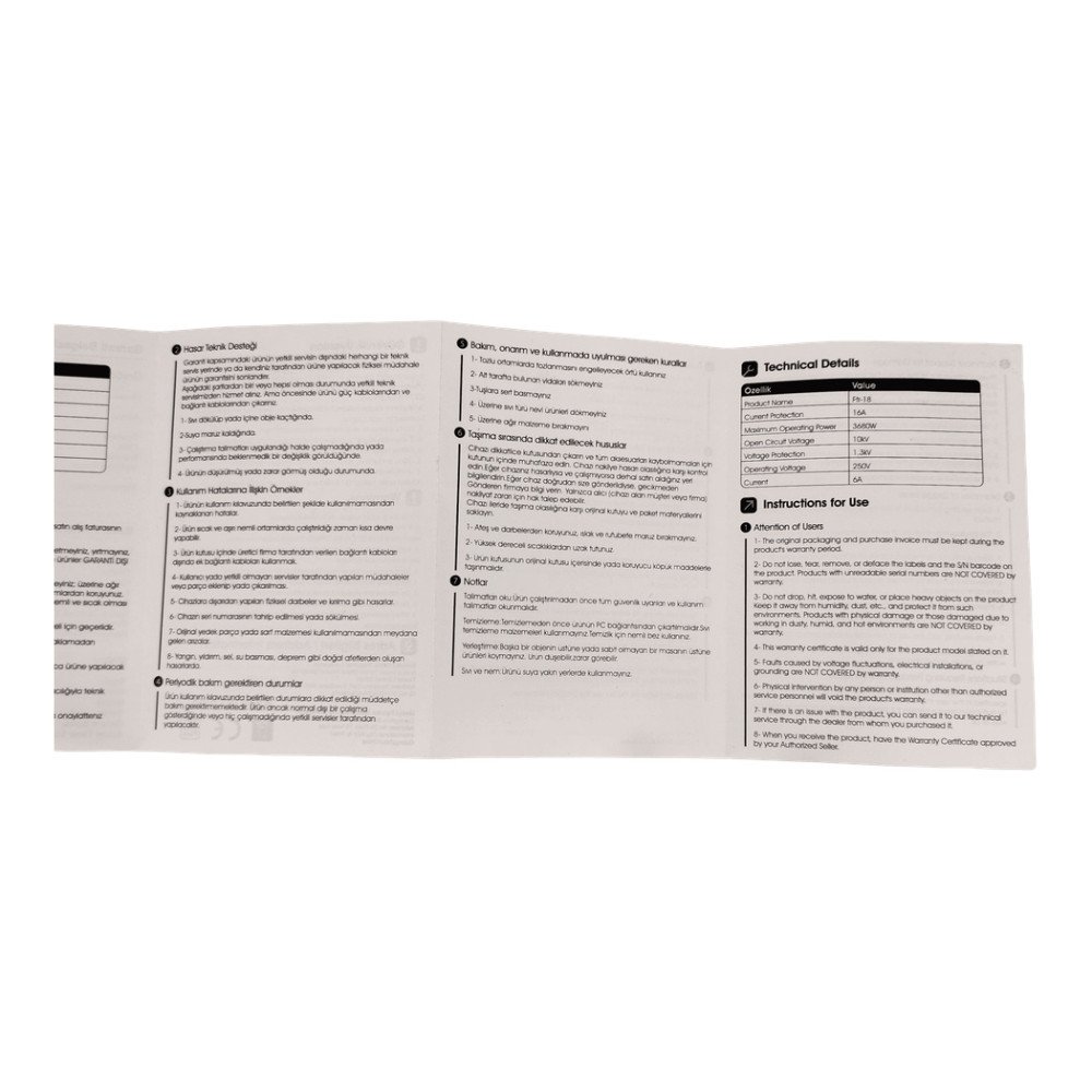 FTR-18 Duvar Prizi Akım Korumalı Düğmeli