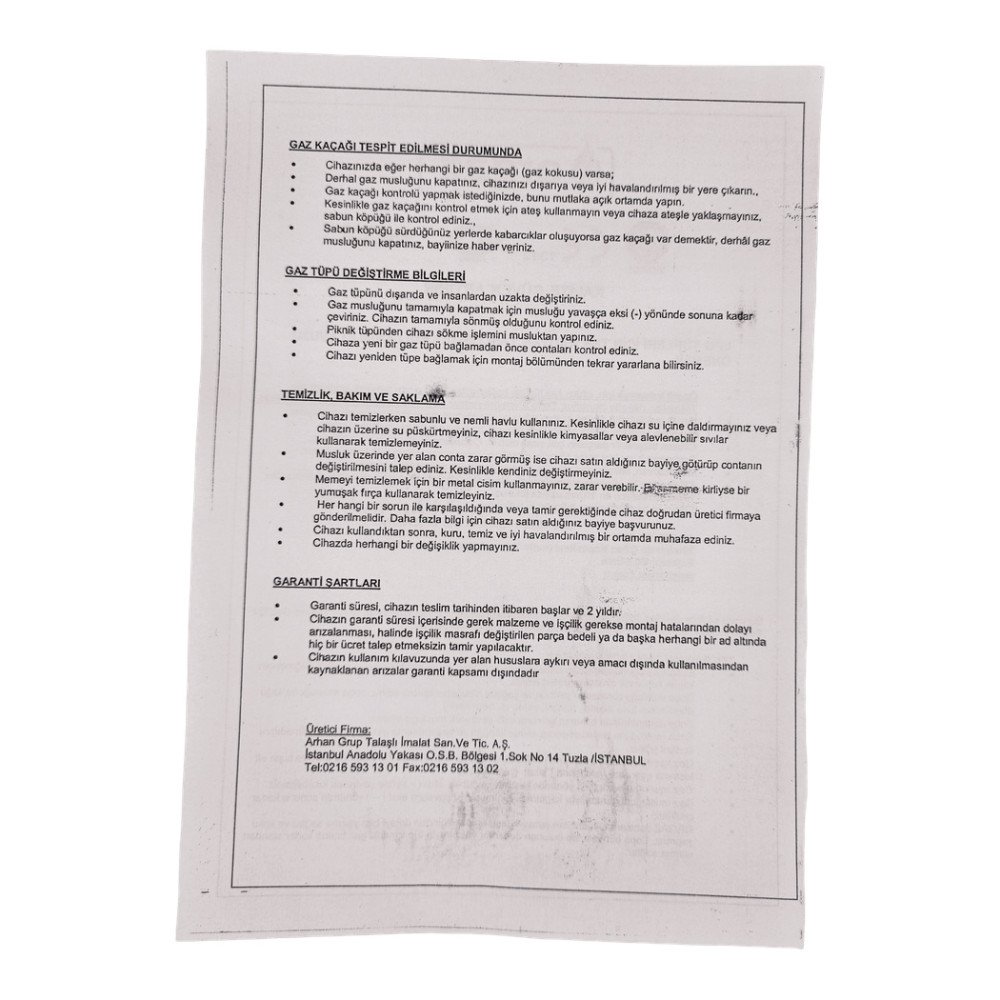 Orgaz Dedantörlü Kamp Ocağı Geniş SB600