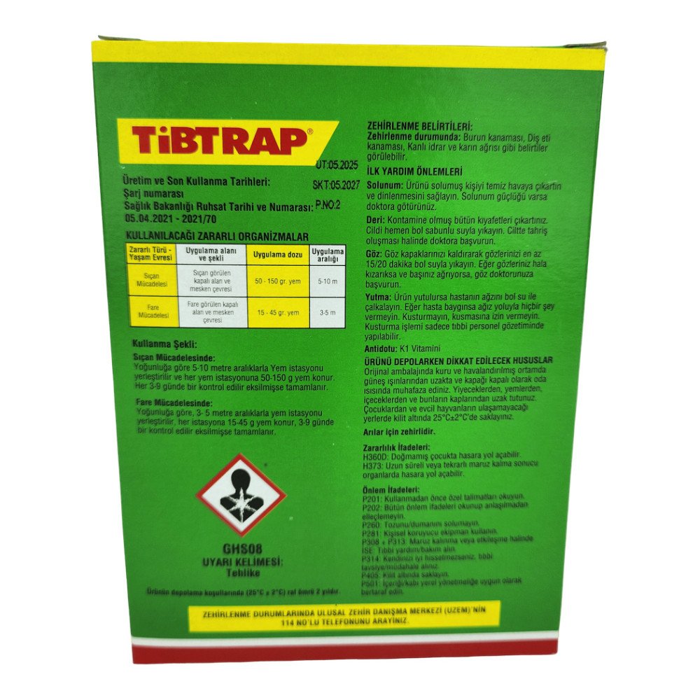 Tibtrap Fare Zehiri Tane Yem 250g (2x125g)