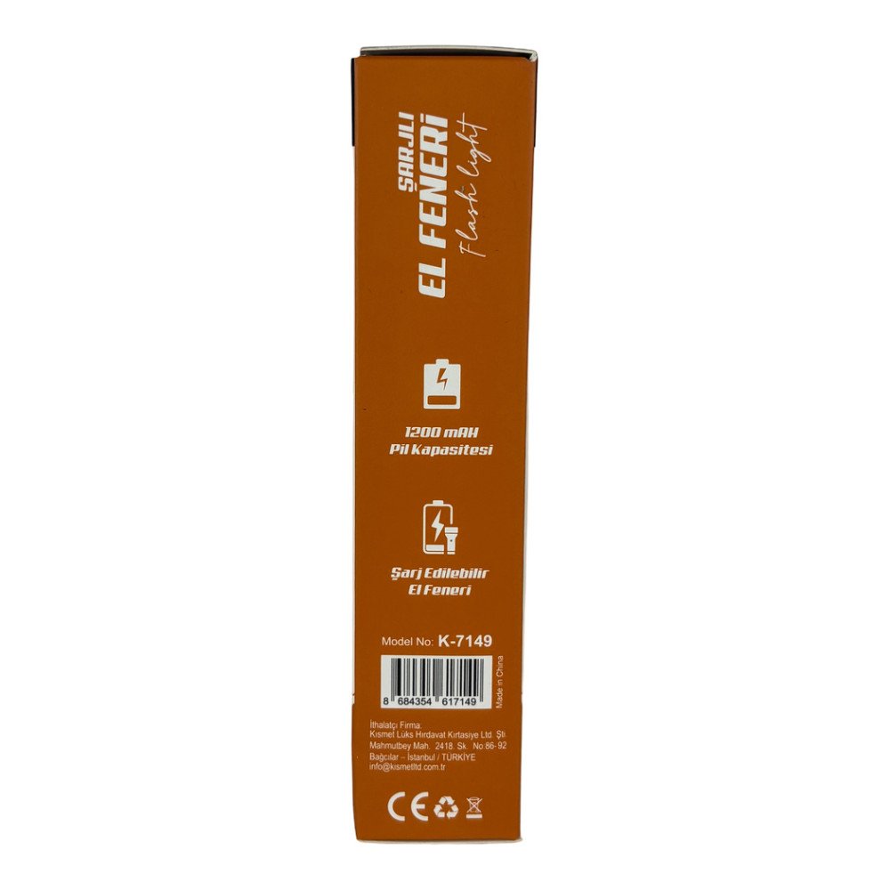 K-7149 Soft LED Şarjlı El Feneri