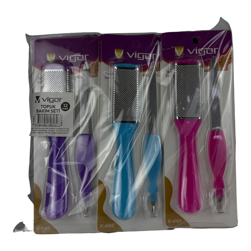 Vigor K-6165 Topuk Bakım Seti 12 Adet