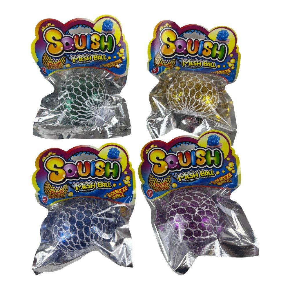 Squish Mesh Ball Simli Beyin Stres Topu 12 Adet