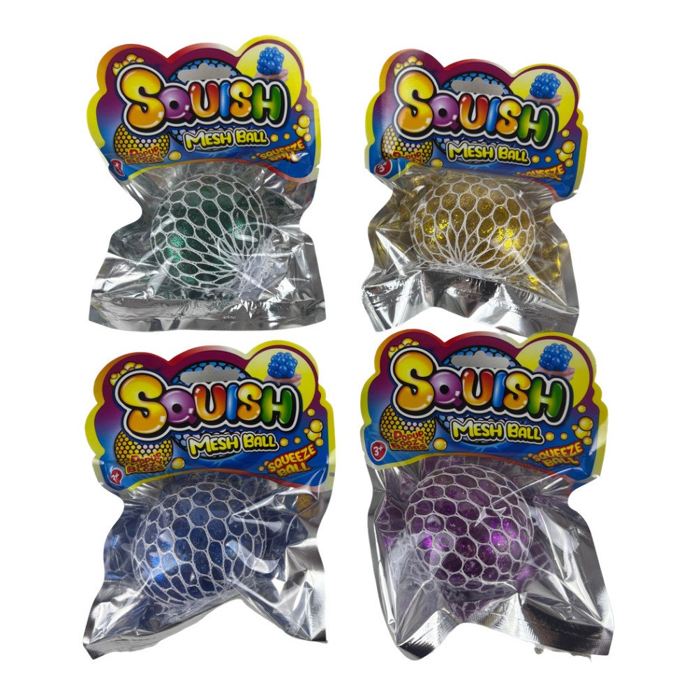 Squish Mesh Ball Simli Beyin Stres Topu 12 Adet