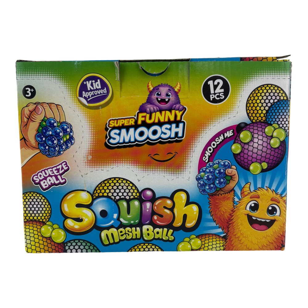 Squish Mesh Ball Simli Beyin Stres Topu 12 Adet