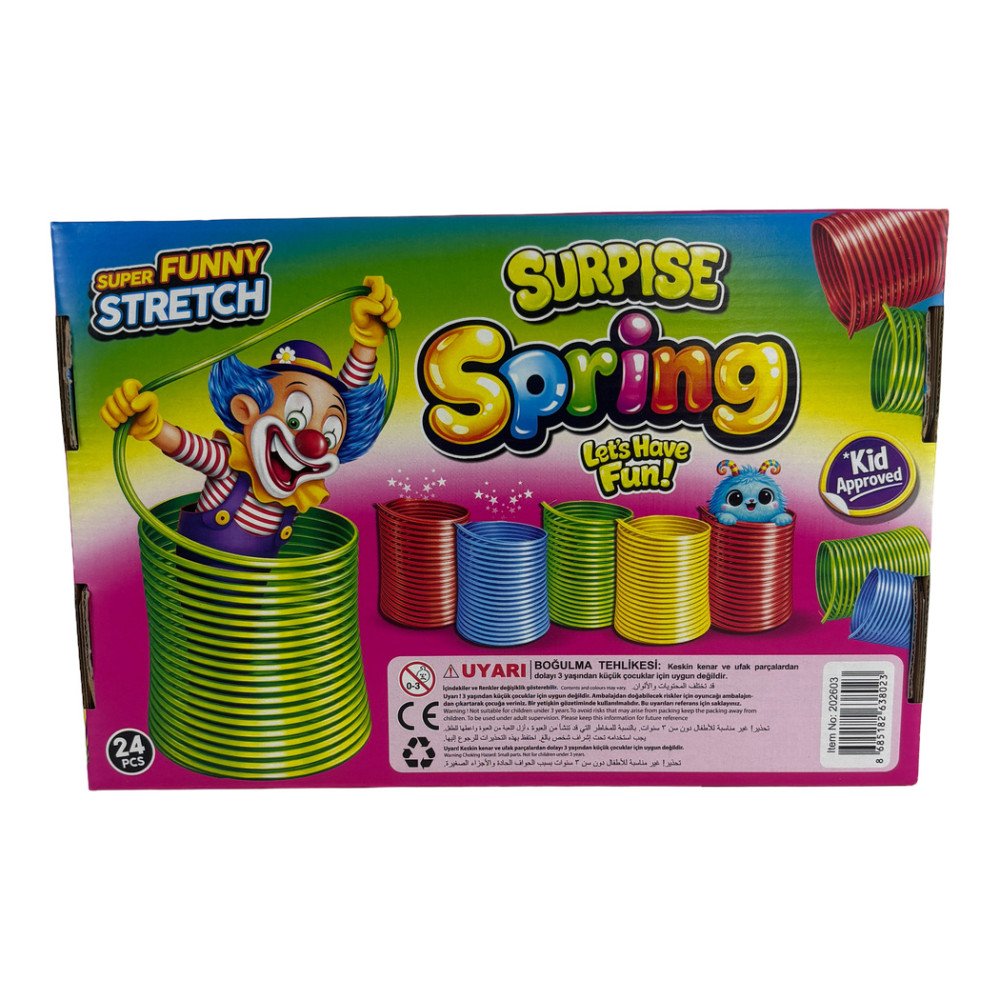Surprise Spring Renkli Mini Stres Yayı 12 Adet
