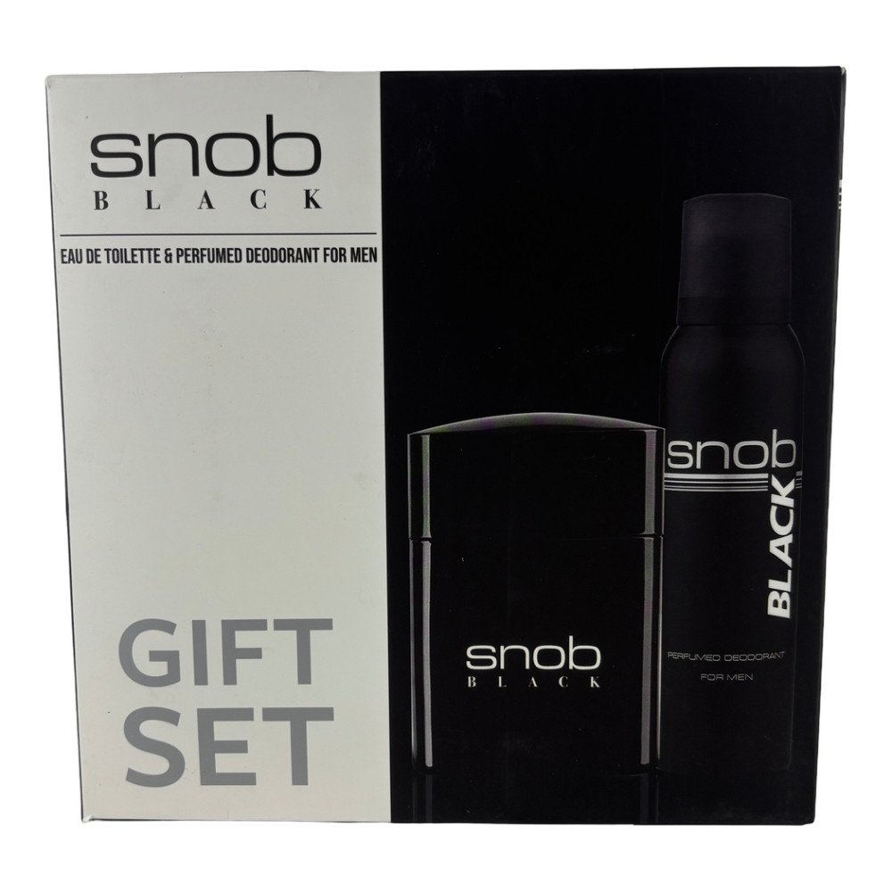 Snob Black Men EDT 100 ml ve Deodorant 50 ml