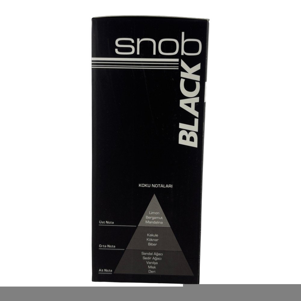 Snob Black Men EDT 100 ml ve Deodorant 50 ml