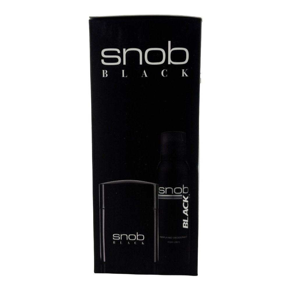 Snob Black Men EDT 100 ml ve Deodorant 50 ml