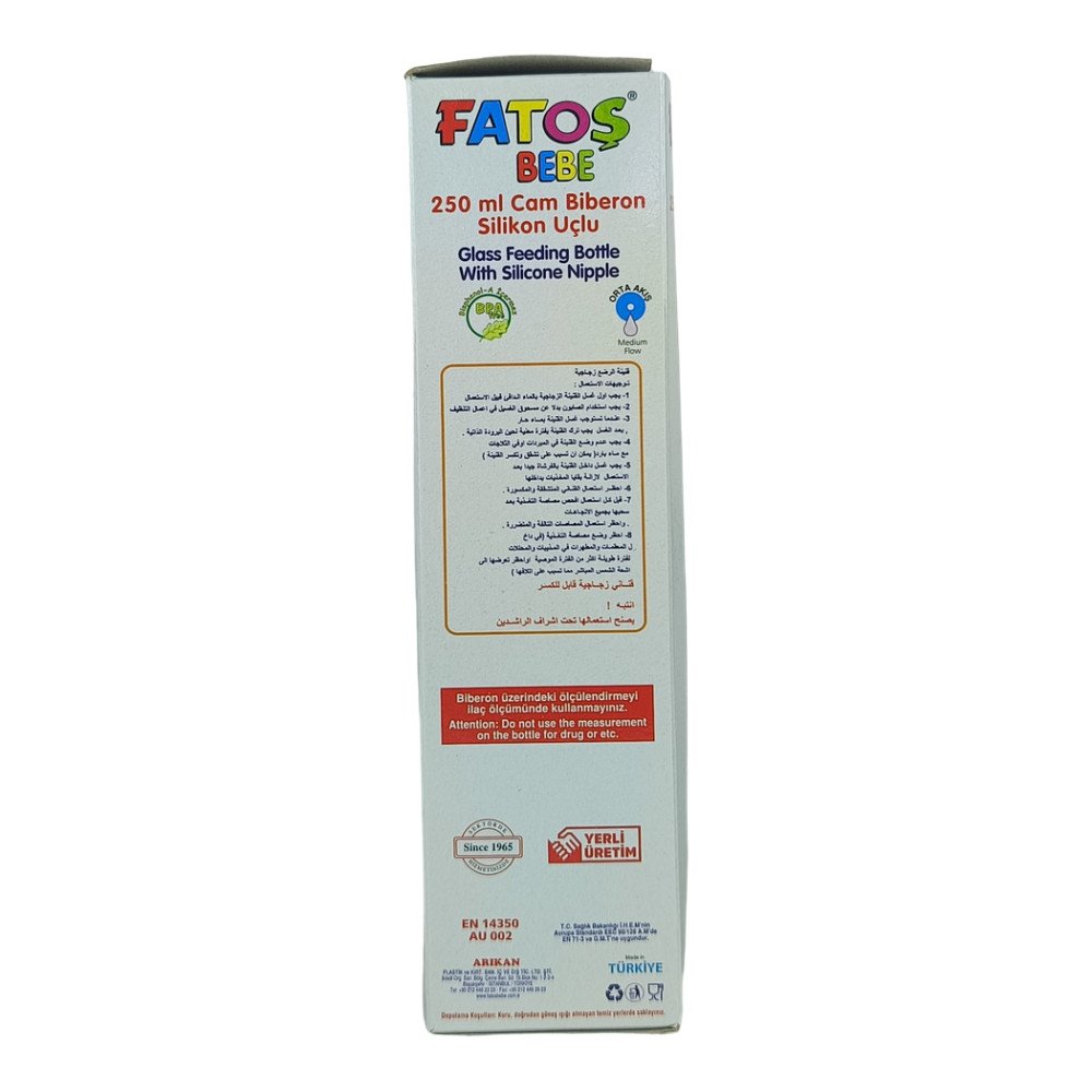 Fatoş Cam Biberon 250 ml