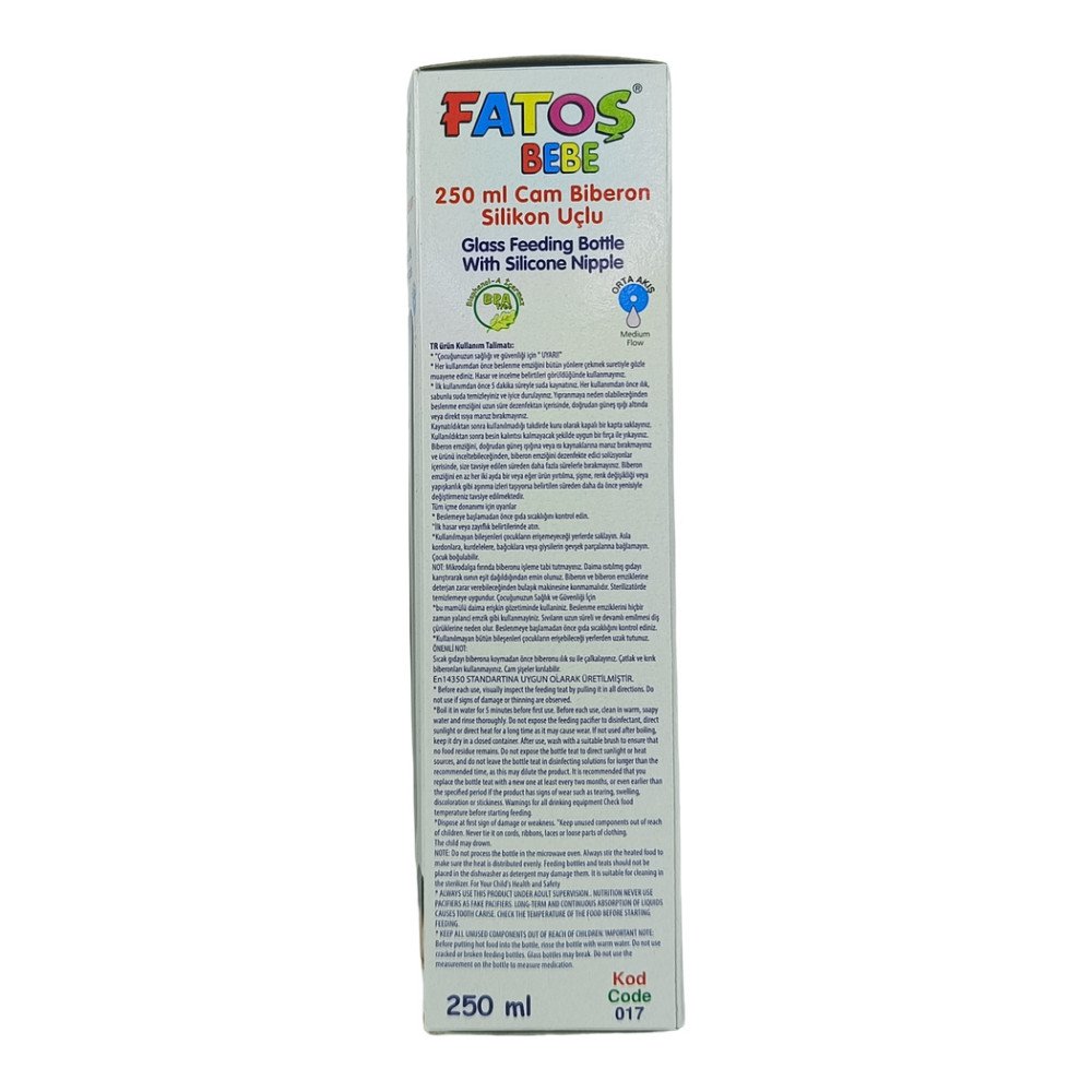 Fatoş Cam Biberon 250 ml