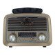 Yage YG-8463 Nostaljik Solar Bluetooth MP3 Radyo