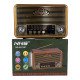 NNS NS-6675BT Fenerli Şarjlı Nostaljik Bluetooth Radyo