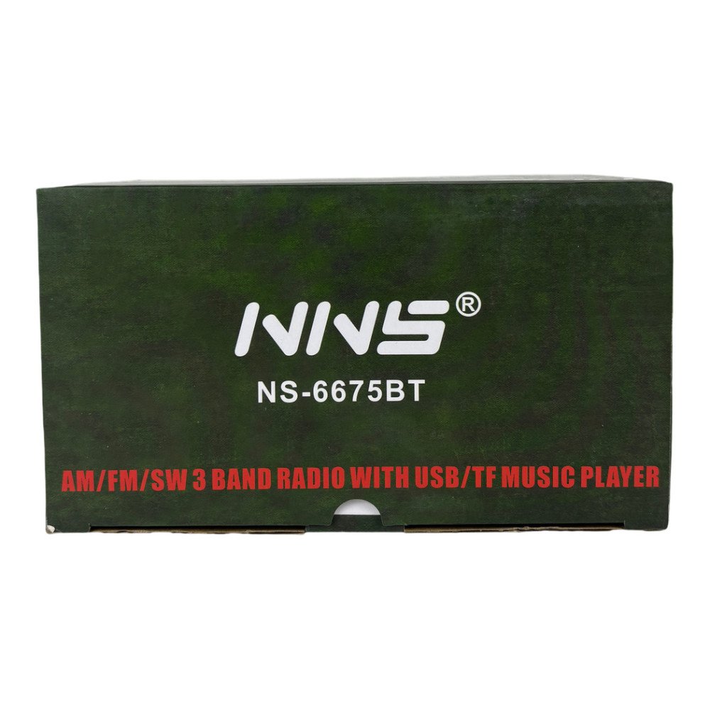 NNS NS-6675BT Fenerli Şarjlı Nostaljik Bluetooth Radyo