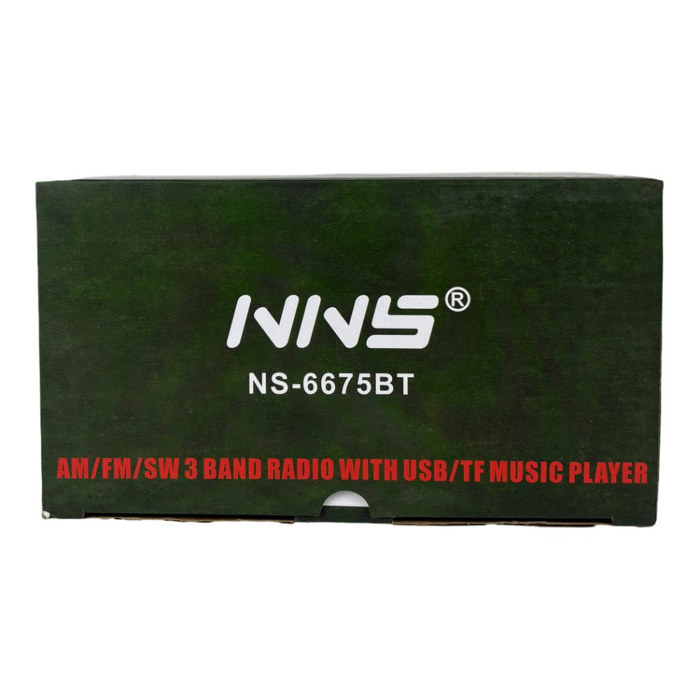 NNS NS-6675BT Fenerli Şarjlı Nostaljik Bluetooth Radyo