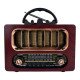 NNS NS-6636BT Ahşap Retro Bluetooth Radyo ve Hoparlör FM/SW