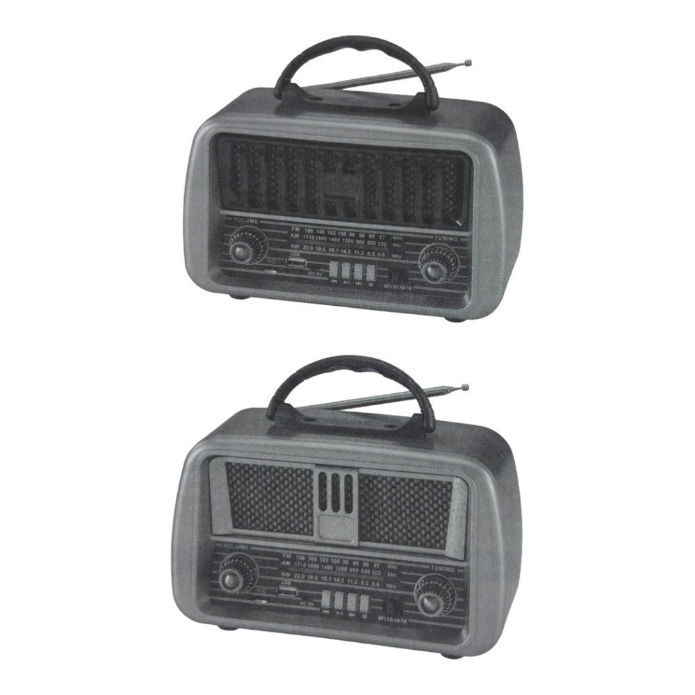 NNS NS-8068BT Şarjlı Nostaljik Bluetooth Radyo, TWS ve MP3 Çalar