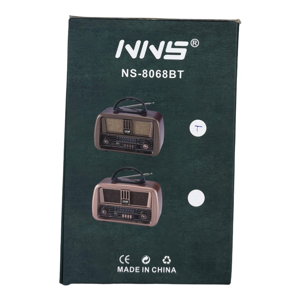 NNS NS-8068BT Şarjlı Nostaljik Bluetooth Radyo, TWS ve MP3 Çalar