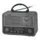 NNS NS-8898BT Analog Saatli Retro Bluetooth Radyo ve USB/TF Müzik Çalar
