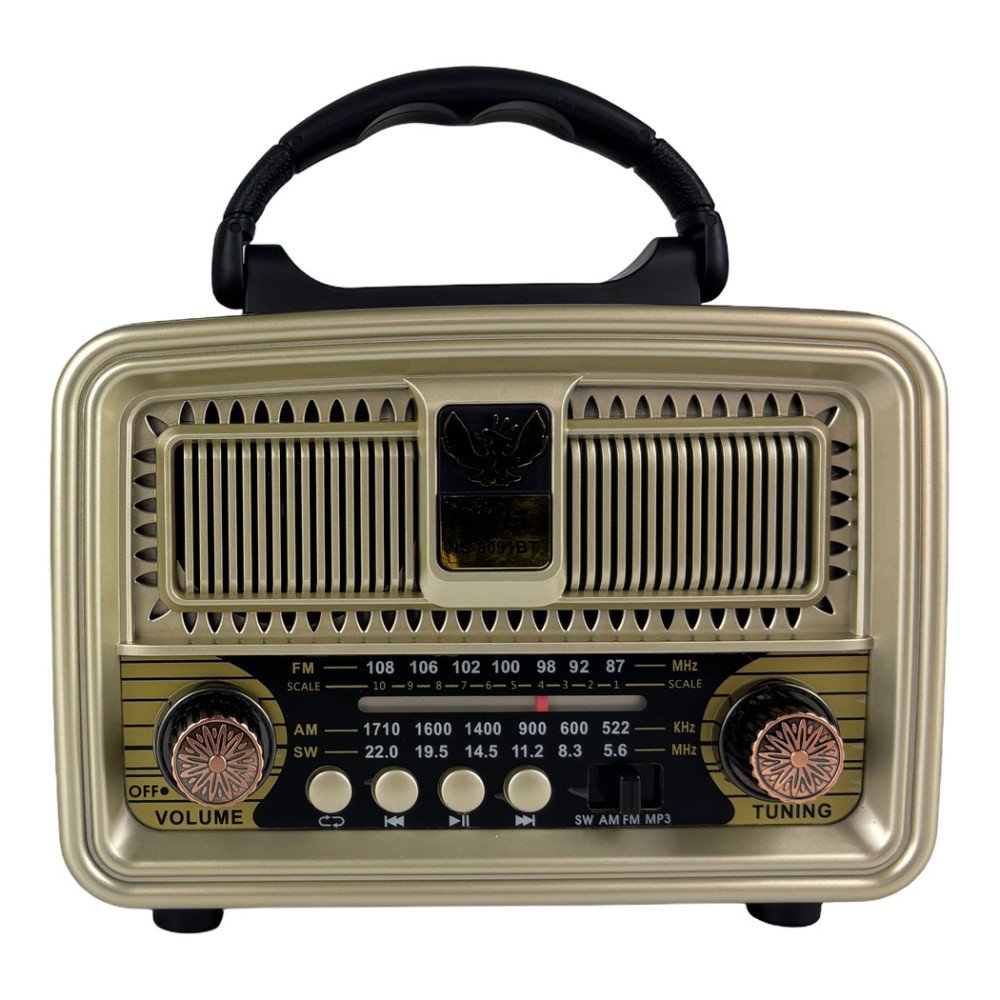 NNS NS-8091BT Nostaljik Bluetooth Radyo ve MP3 Müzik Kutusu