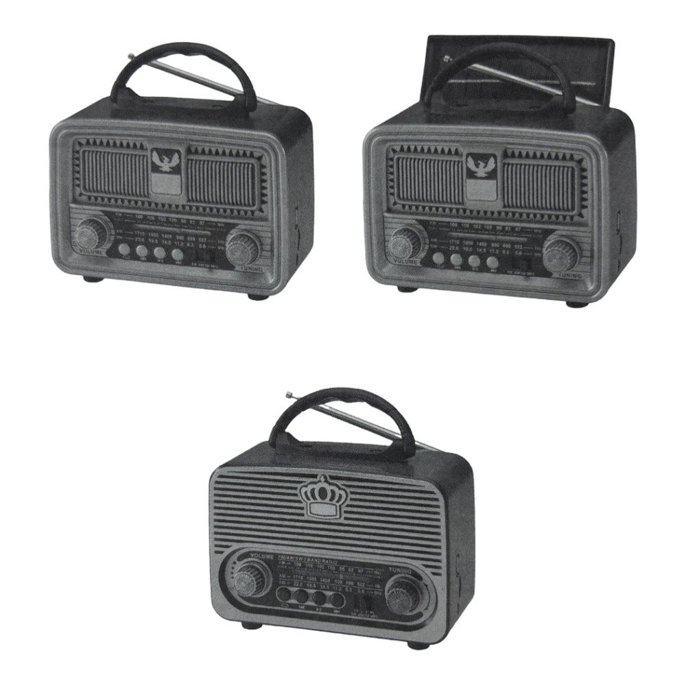 NNS NS-8091BT Nostaljik Bluetooth Radyo ve MP3 Müzik Kutusu