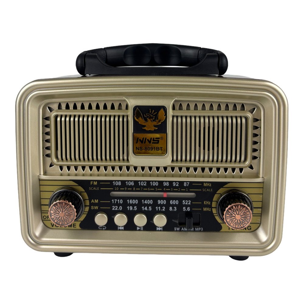 NNS NS-8091BT Nostaljik Bluetooth Radyo ve MP3 Müzik Kutusu