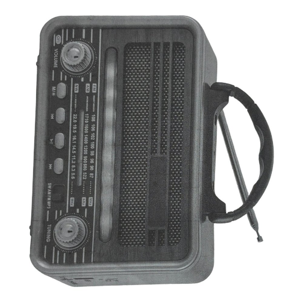 NNS NS-7068BT USB Destekli Şarjlı Nostaljik Bluetooth Radyo