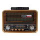 NNS NS-7068BT USB Destekli Şarjlı Nostaljik Bluetooth Radyo
