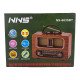 NNS NS-6635BT Büyük Boy Ahşap Retro Bluetooth Hoparlörlü Şarjlı FM/AM Radyo