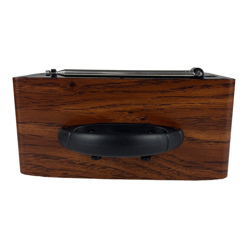 NNS NS-6635BT Büyük Boy Ahşap Retro Bluetooth Hoparlörlü Şarjlı FM/AM Radyo