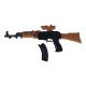 Military Makineli Tüfek GM-06 Gümüş Toys