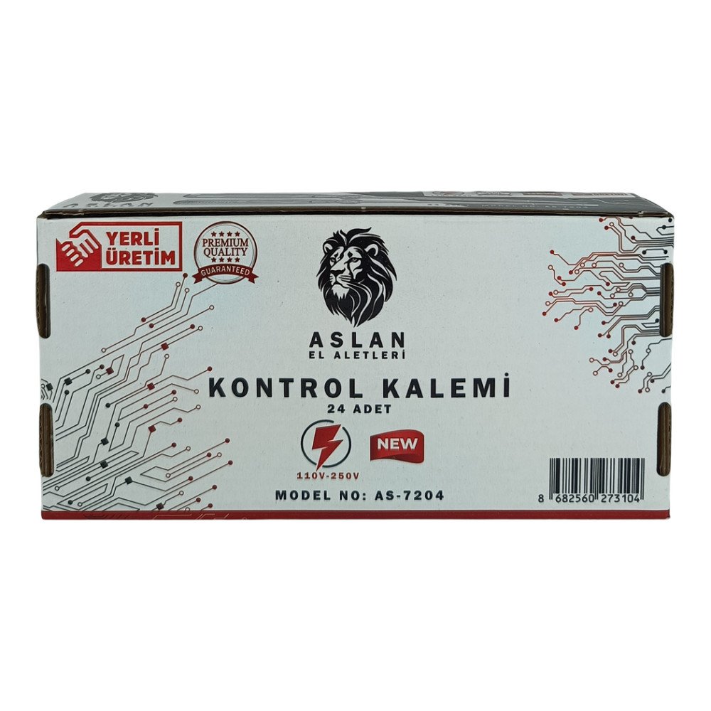 Kontrol Kalemi Düz Uç 24 Adet