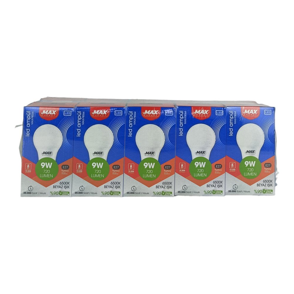 Max 9W 720 Lümen LED Ampul 10 Adet