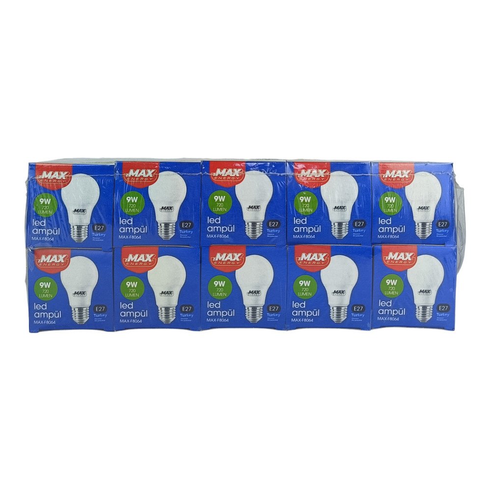 Max 9W 720 Lümen LED Ampul 10 Adet