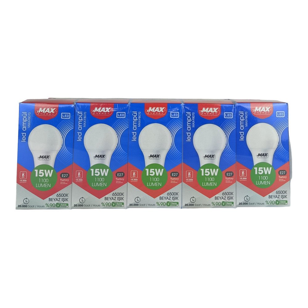 Max 15W 1100 Lümen LED Ampul 10 Adet