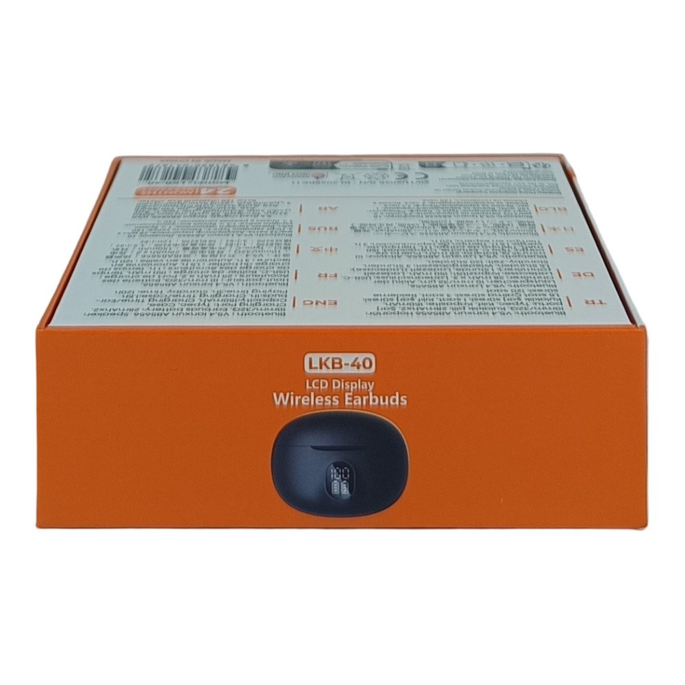 LKB-40 Bluetooth 5.4 LCD Ekranlı Şarj Kutulu Kablosuz Kulak İçi TWS Kulaklık