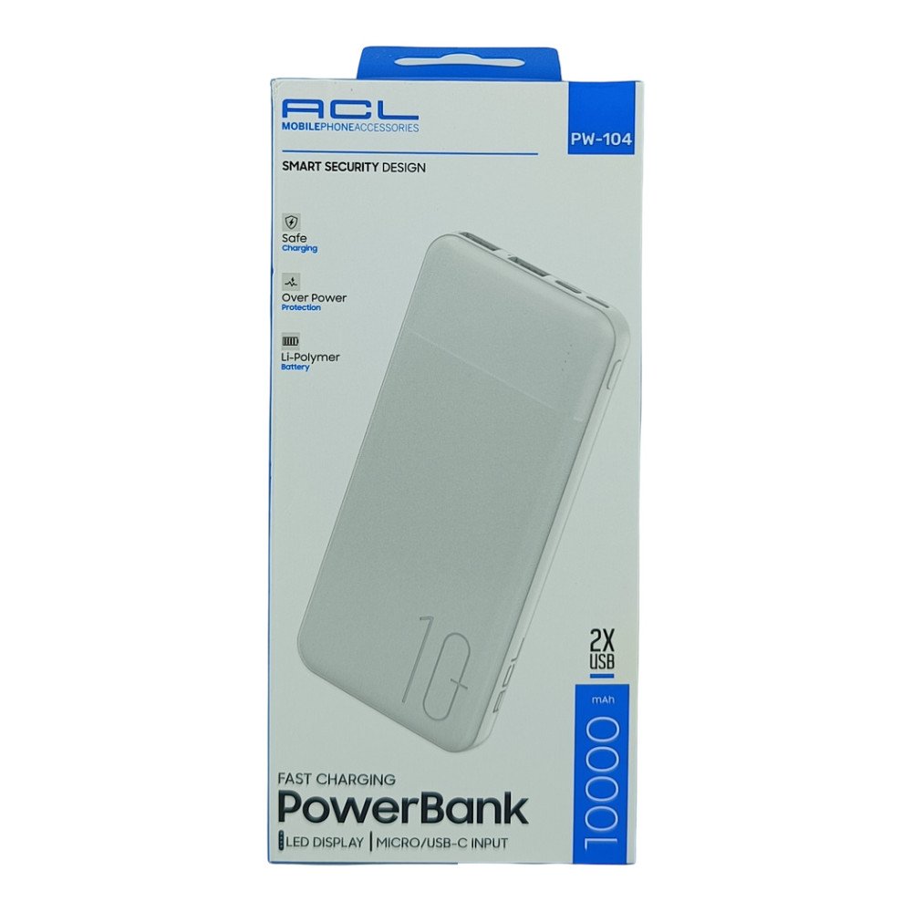 PW-104 10000 mAh Taşınabilir Powerbank USB Type-C Hızlı Şarj