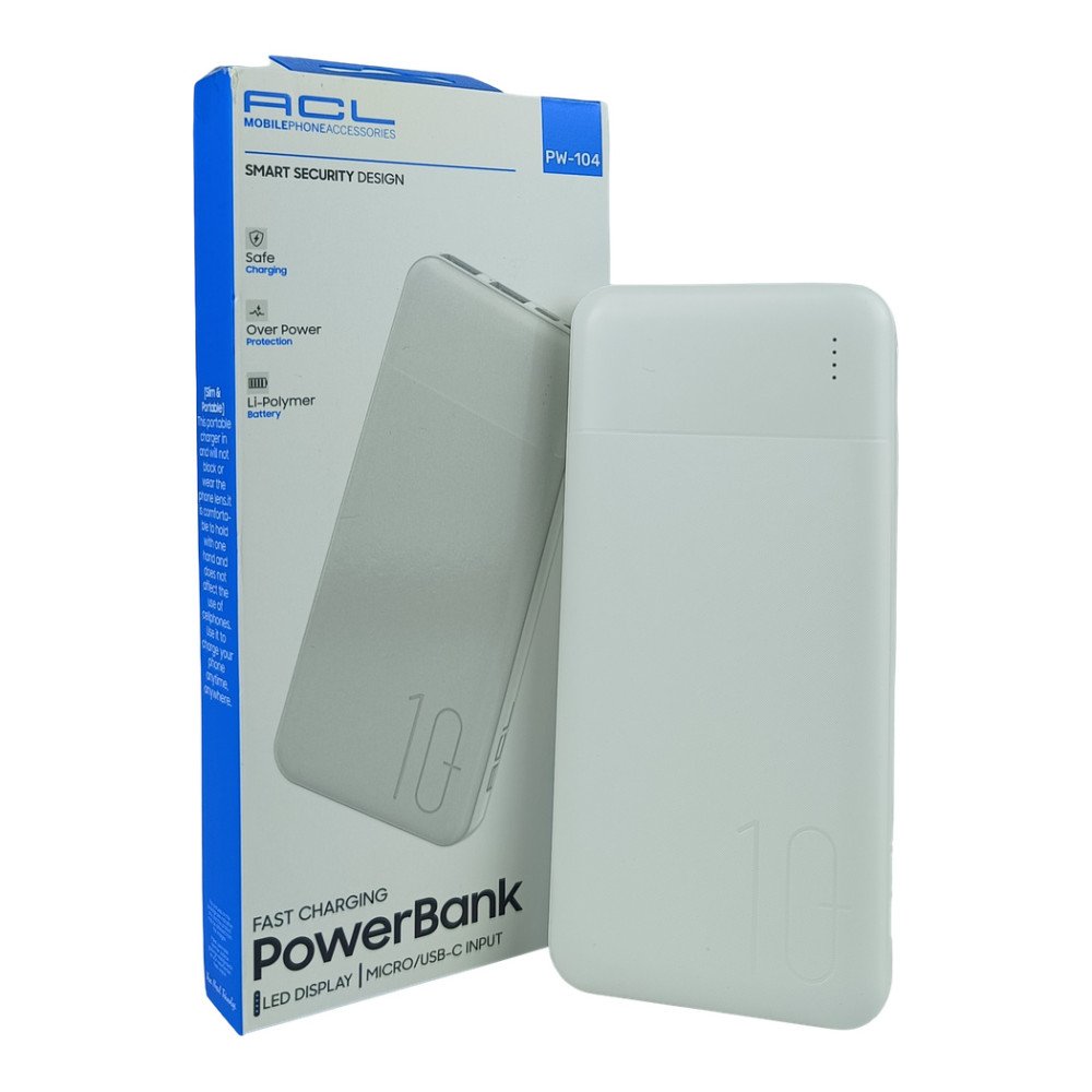 PW-104 10000 mAh Taşınabilir Powerbank USB Type-C Hızlı Şarj