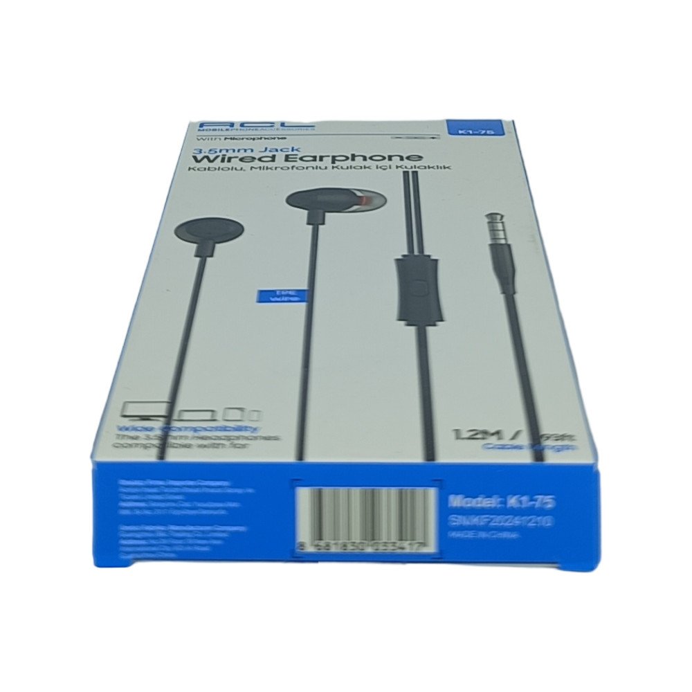 K1-75 USB-C Girişli Mikrofonlu Kumandalı 1.2 m Kablolu Kulaklık