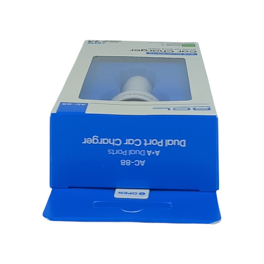 AC-88 Araç İçi Şarj Soketi Çift USB 2.4A Hızlı Araç Şarj Adaptörü 12V/24V Uyumlu