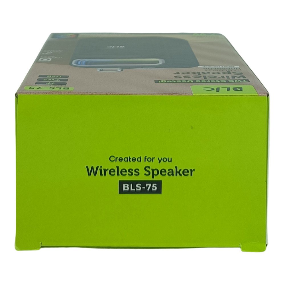 BLS-75 Bluetooth Hoparlör 7W RGB Işıklı TWS Stereo USB/TF Destekli Kablosuz Speaker